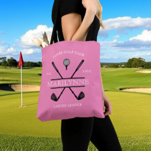 Bolsa Tote Nome do Clube de Golfe Pink Ladies