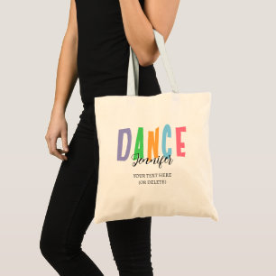 Bolsa Tote Nome do dançarino personalizado - Estilo de dança