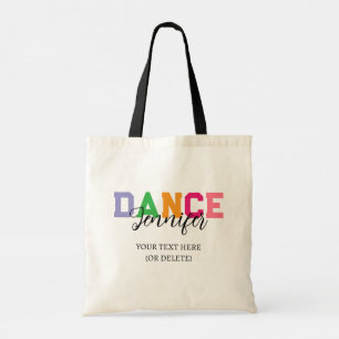 Bolsa Tote Nome do dançarino personalizado - Estilo de dança
