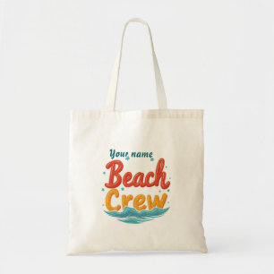 Bolsa Tote Nome do Grupo de Viagem de Praia Personalizado Imp