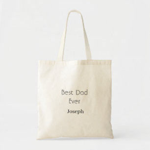 Bolsa Tote nome do melhor pai do mundo simples dia dos pais n