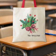 Nome do Professor, Laço de Gingham de Frutas Verme