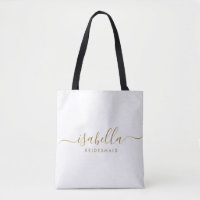 Nome Dourado de presentes da Bridesmaid