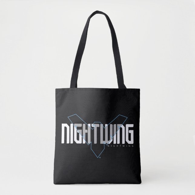 Bolsa Tote Nome Hi-Tech Gráfico do Nightwing (Frente)