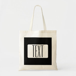 Bolsa Tote Nome moderno ou nome de marca editável para negóci