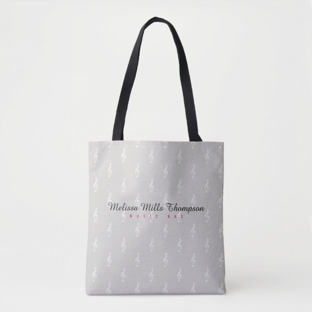 Bolsa Tote Nome Música (Frente)