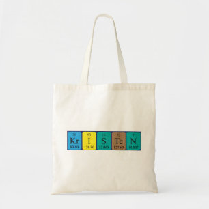 Bolsa Tote Nome periódico da mesa de Kristen tote bag