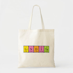 Bolsa Tote Nome periódico da mesa Lindita para o saco