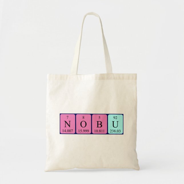 Bolsa Tote Nome periódico da mesa Nobu tote bag (Frente)