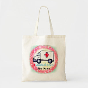 Bolsa Tote Nome personalizado Ambulância Tote Bag