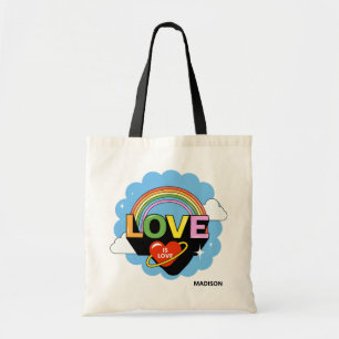 Bolsa Tote Nome Personalizado "Amor É Amor"