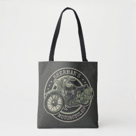 Bolsa Tote NOME Personalizado Biker de Motocicletas Militar R
