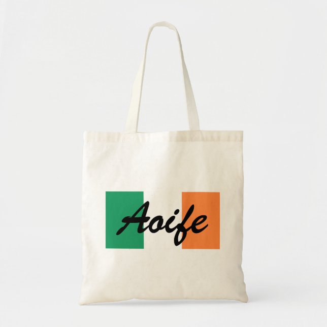 Bolsa Tote Nome Personalizado Btcnt Sinalizador Irlandês (Frente)
