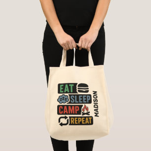 Bolsa Tote Nome Personalizado Camping