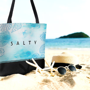 Bolsa Tote Nome personalizado da praia