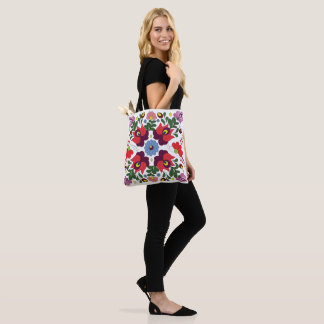 Bolsa Tote Nome Personalizado de Folha Húngara Matyo Original