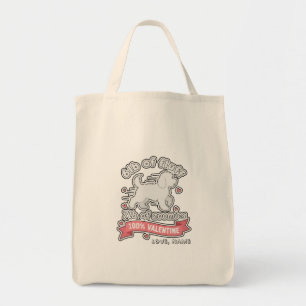 Bolsa Tote Nome Personalizado Dia dos Namorados 6lb de Pelúci
