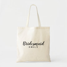 Nome Personalizado do Bridesmaid do Script Elegant