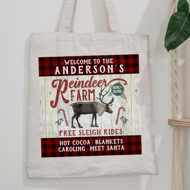 Bolsa Tote Nome Personalizado Do Farmhouse Da Fazenda Rustic  (Criador carregado)