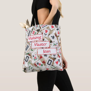 Bolsa Tote Nome Personalizado do Mahjong Master