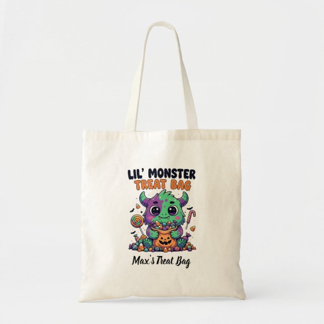Bolsa Tote Nome Personalizado do Tratado de Monstro da Lil Pe (Frente)