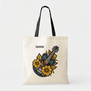 Bolsa Tote Nome Personalizado e Cor Ukulele