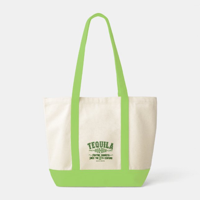Bolsa Tote Nome Personalizado Funny TEQUILA (Verso)