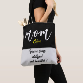 Bolsa Tote nome personalizado Mãe dia e muito mais