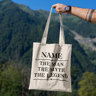 Bolsa Tote Nome Personalizado O Homem O Mito A Legenda