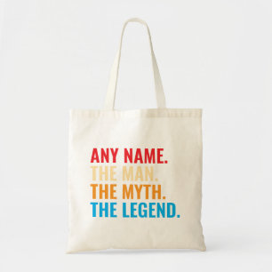 Bolsa Tote Nome Personalizado O Homem O Mito O Retro Da Legen