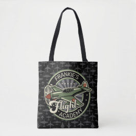 Bolsa Tote NOME Personalizado Plano de Guerra Militar da 2ª G