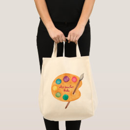 Bolsa Tote NOME personalizado Professor de arte presente na c