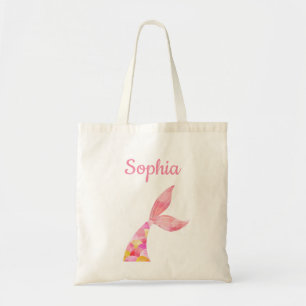 Bolsa Tote Nome Personalizado Sereia Garotas