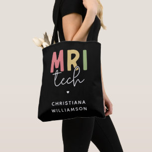 Bolsa Tote Nome personalizado técnico MRI Presentes Tecnoló