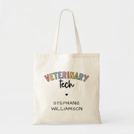 Bolsa Tote Nome Personalizado técnico veterinário | Vet Techn