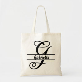 Bolsa Tote nome personalizado tote bag, letra personalizada g
