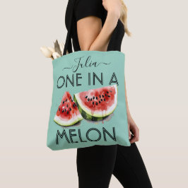 Bolsa Tote Nome Personalizado UM EM UM MELÃO Vibrações de Ver