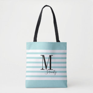 Bolsa Tote Nome simples personalizado e praia monográfica