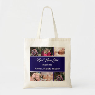 Bolsa Tote Nomes de Colagem de Fotos do Melhor Nana Nunca Net