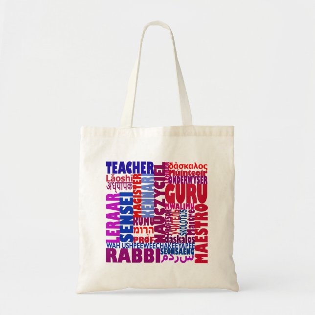 Bolsa Tote Nomes de Professores (Frente)