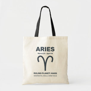 Bolsa Tote Nomes personalizados / Sinais de texto zodiosos