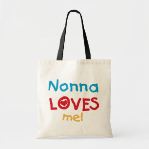Bolsa Tote Nonna ama-me t-shirt e presentes
