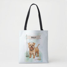 Norfolk Terrier Aquarela Cachorro Personalizado