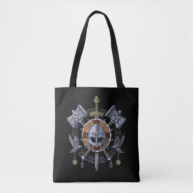 Bolsa Tote Norse Viking Warrior Armory (Frente)