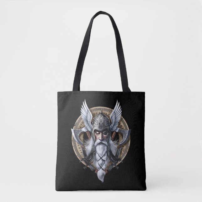 Bolsa Tote Norse Warrior God Odin (Frente)