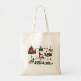 BOLSA TOTE NORTHERN LAKE HURON LIGHTHOUSES 