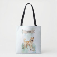 Norwegian Buhund Aquarela Cachorro Personalizado