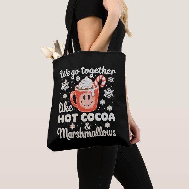 Bolsa Tote Nós Combinamos Juntos Como Marshmallows de Cacau Q (Close Up)
