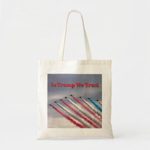 Bolsa Tote Nós Confiamos em Trump: Tote Patriótico de Flyover