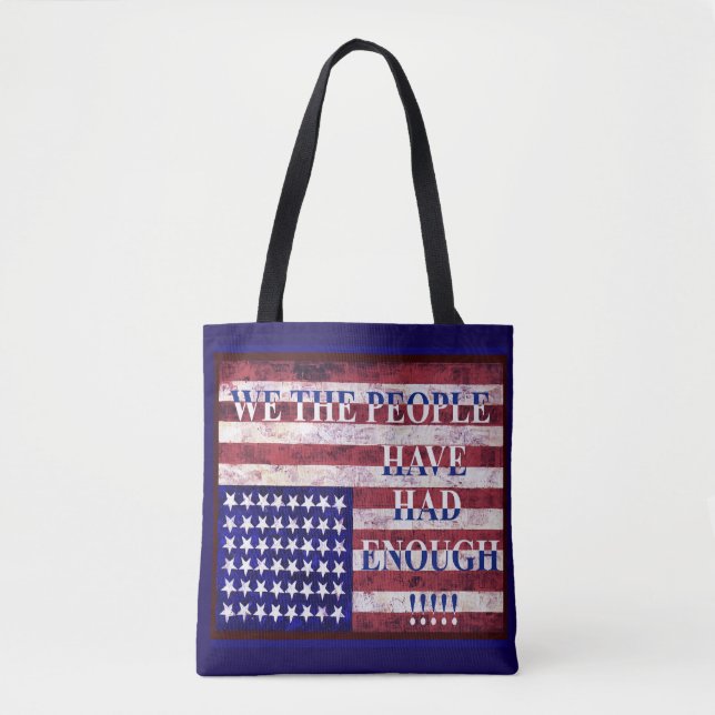 BOLSA TOTE NÓS, O POVO - ESTAMOS CANSA DOS (Frente)